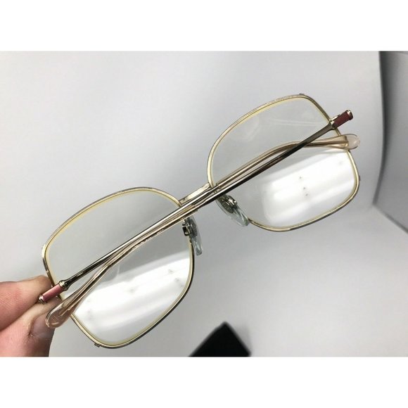 Luxottica oversized, gold Electplated frame Felicia 56 []15  Gold Electric Pink - Picture 10 of 11